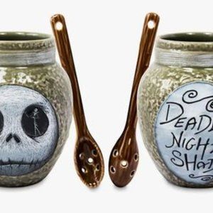 Disney's Nightmare Before Christmas Jack Skellington Coffee Tea Mug Cup & Spoon